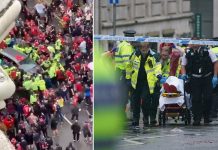 Terror en Liverpool: coche embiste a multitud durante desfile por la Premier League Foto: Auto atropella a fanáticos del Liverpool /Cortesía