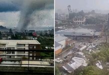Foto: Tornado sorprende el sur de Chile /Cortesía