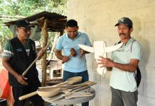 MARENA impulsa talento que convierte residuos forestales en arte utilitario