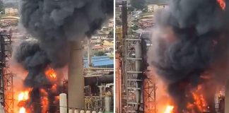Foto: Explosión en la refinería más grande de Ecuador /Cortesía