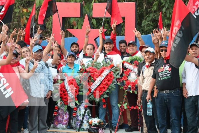 Foto: FSLN refuerza la memoria histórica con actos por la emboscada de Negrowas/TN8