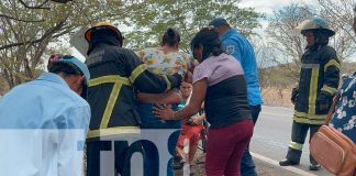 Foto: Camión en llamas provoca pánico y deja joven herida en carretera Juigalpa – El Rama/TN8