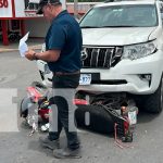 Foto: Motociclistas gravemente heridos tras brutal choque en Juigalpa / TN8