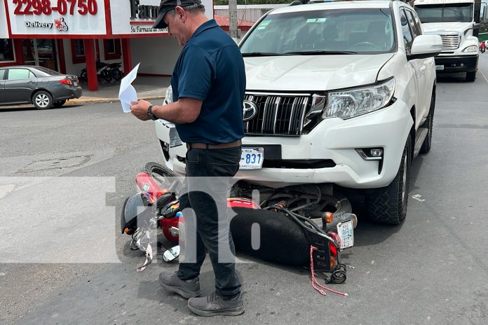 Foto: Motociclistas gravemente heridos tras brutal choque en Juigalpa / TN8