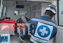 Foto: Joven resulta herido tras caer de una escalera en un accidente laboral en Estelí/TN8