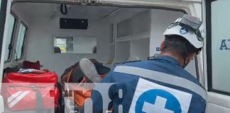 Foto: Joven resulta herido tras caer de una escalera en un accidente laboral en Estelí/TN8