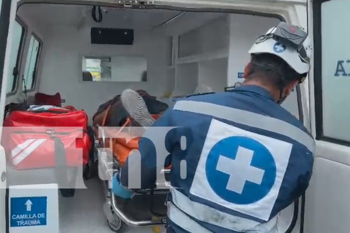 Foto: Joven resulta herido tras caer de una escalera en un accidente laboral en Estelí/TN8