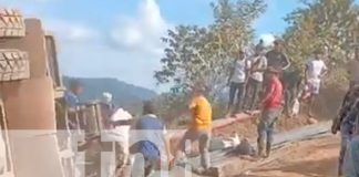 Foto: Volcón de camión en Wiwilí/TN8