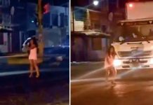 Joven de Perú muere arrollada por un camión tras salir de una fiesta Foto: Impacto mortal en La Libertad - Perú /Cortesía