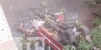 Foto: ¡Tragedia en San Rafael del Sur! Camión cae al abismo y conductor muere al instante/TN8