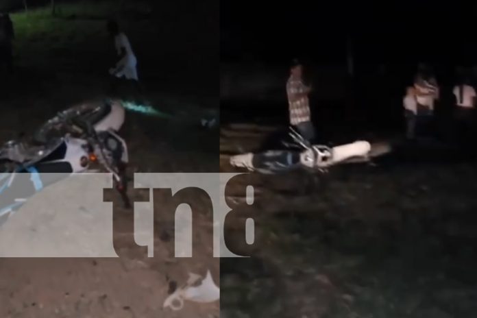 Foto: Motociclista sin luces ni placa pierde la vida en Chinandega/TN8