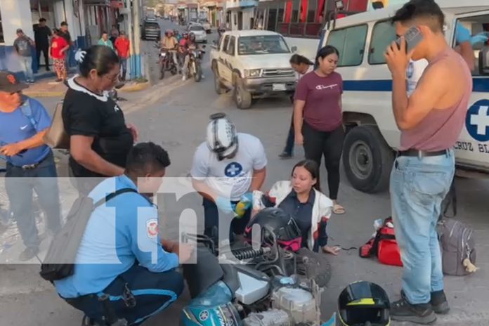 Foto: Motociclistas chocan en Estelí/TN8