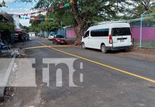 Foto: ¡Fachentos! Estrenando calles están las familias del barrio Walter Ferreti, en Managua/TN8