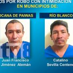 Foto: Policía Nacional captura a delincuentes en Matagalpa/TN8