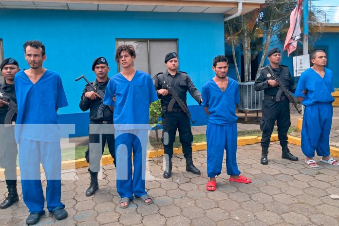 Foto: Trabajo policial en Masaya deja como resultado 8 detenidos /TN8