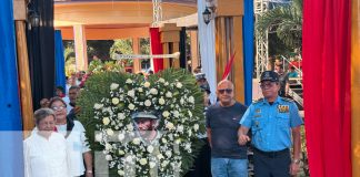 Foto: Homenaje al Héroe Nacional Germán Pomares en Chinandega/TN8