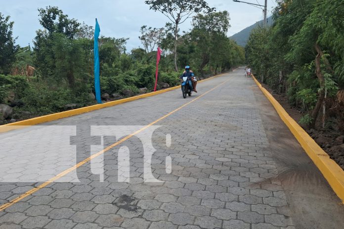 Foto: Regalo para las madres: nueva calle adoquinada llega a San José del Norte, Ometepe/TN8