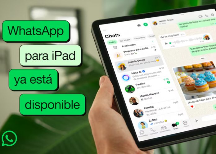 Foto: WhatsApp en iPad /cortesía Foto: WhatsApp en iPad /cortesía