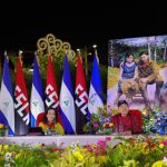 Foto: Embajador de China en Nicaragua, Chen Xi, junto con los CoPresidentes Daniel Ortega y Rosario Murillo
