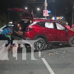 Foto: Fuerte accidente de tránsito en Managua: por poco y termina en tragedia/TN8