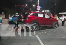 Fuerte accidente de tránsito en Managua: por poco y termina en tragedia Foto: Fuerte accidente de tránsito en Managua: por poco y termina en tragedia/TN8