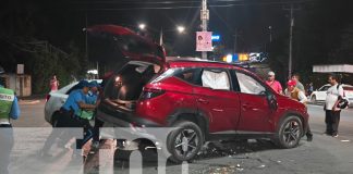 Foto: Fuerte accidente de tránsito en Managua: por poco y termina en tragedia/TN8