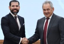 Shoigú destaca a Nicaragua como “aliado confiable” de Rusia en América Latina Foto: Laureano Ortega Murillo, asesor presidencial de Nicaragua, y Serguéi Shoigú, secretario del Consejo de Seguridad en Rusia