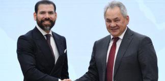 Foto: Laureano Ortega Murillo, asesor presidencial de Nicaragua, y Serguéi Shoigú, secretario del Consejo de Seguridad en Rusia