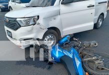 Menor lesionada tras colisión entre moto y carro en Ciudad Jardín Ciudad Jardín