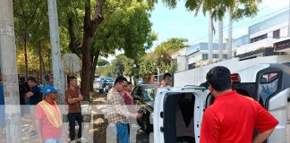 Foto: Irrespeto vial provoca triple choque en Managua/TN8
