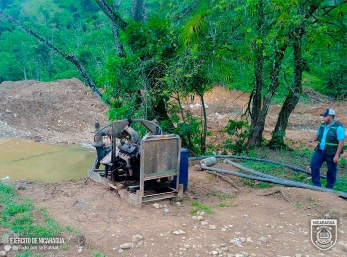 Foto: Acciones contra la minería ilegal en Mulukukú