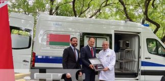 Foto: Belarús dona ambulancia a Nicaragua como parte de su cooperación bilateral / TN8