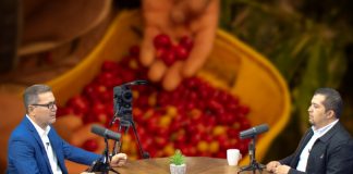 Foto: Entrevista en Estudio TN8 sobre café en Nicaragua