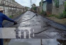 Foto: Reparación de calles en Managua / TN8