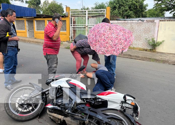 Foto: Fuerte choque cerca del Memorial Sandino, Managua / TN8 Foto: Fuerte choque cerca del Memorial Sandino, Managua / TN8