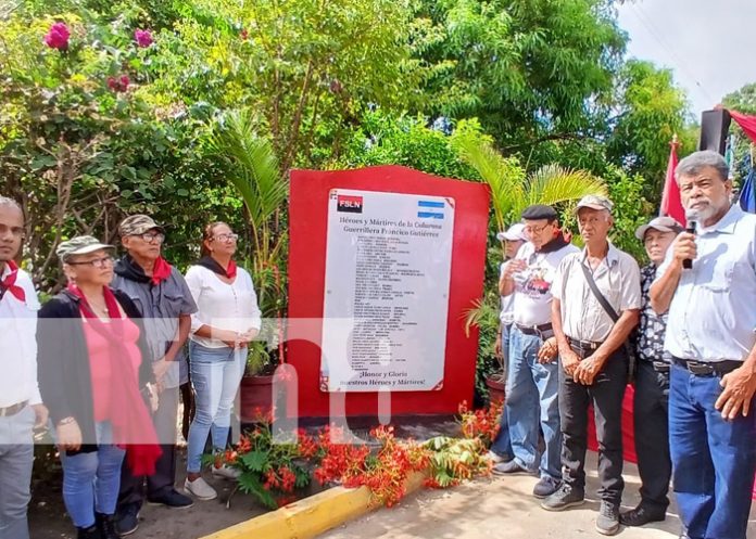 Foto: Homenaje a héroes y mártires en Rivas / TN8 Foto: Homenaje a héroes y mártires en Rivas / TN8