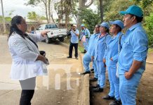 Foto: Brigadistas del MINSA en Managua / TN8