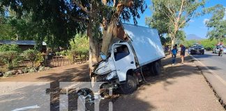 Foto: Brutal impacto deja un muerto y un lesionado en Malpaisillo /TN8