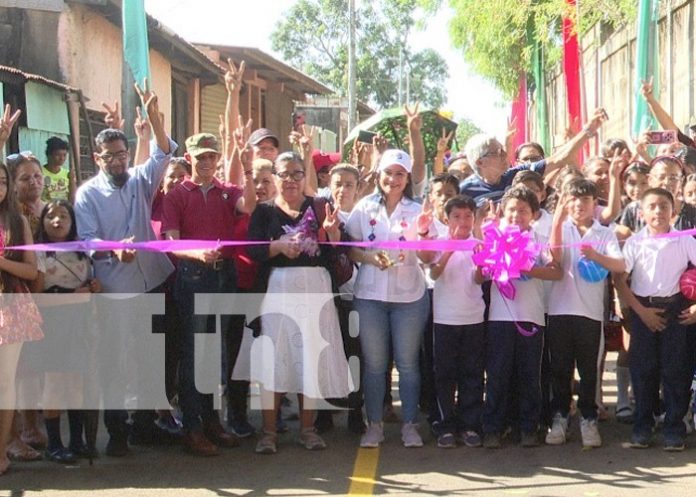 Foto: Nuevas calles para el barrio Camilo Ortega, Managua / TN8