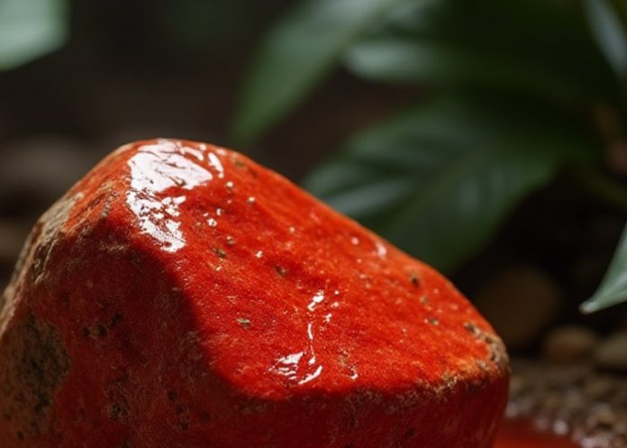 Foto: Piedra con sangre, imagen referencial