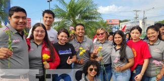 Foto: Homenaje a Rigoberto López Pérez con la juventud en Managua / TN8