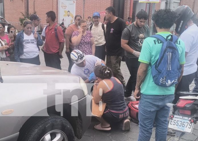 Foto: Accidente con mujer en Estelí / TN8