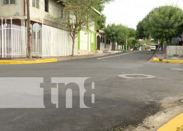 Foto: Calles nuevas en en el barrio Venezuela, Managua / TN8