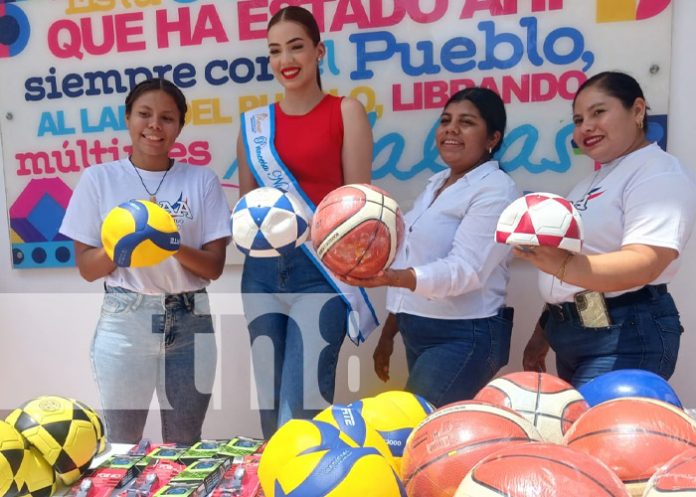Foto: Entrega de útiles deportivos en Managua / TN8 Foto: Entrega de útiles deportivos en Managua / TN8