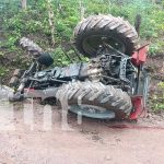 Tractor de recolección de basura se vuelca y provoca tragedia en Jinotega Jinotega