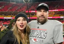 Foto: Taylor Swift y Travis Kelce /cortesía