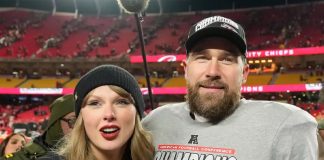 Foto: Taylor Swift y Travis Kelce /cortesía
