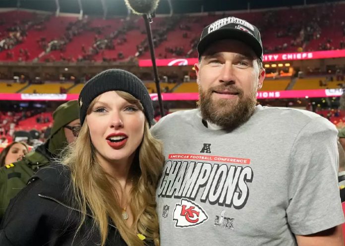 Foto: Taylor Swift y Travis Kelce /cortesía