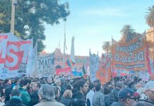 Foto: Jubilados y trabajadores protestan en Buenos Aires/Cortesía