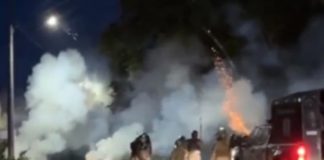 Foto: Represión policial en Panamá /cortesía
